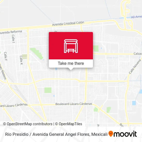 Mapa de Río Presidio / Avenida General Angel Flores