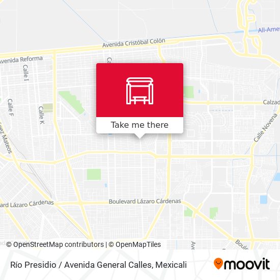 Río Presidio / Avenida General Calles map