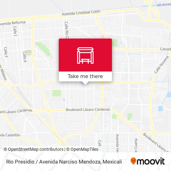 Río Presidio / Avenida Narciso Mendoza map