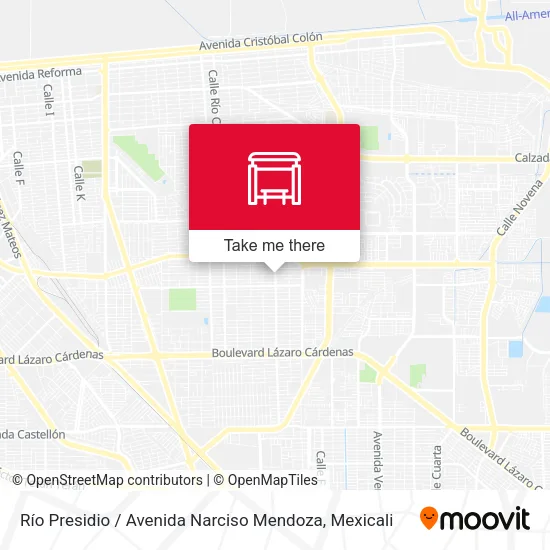 Río Presidio / Avenida Narciso Mendoza map