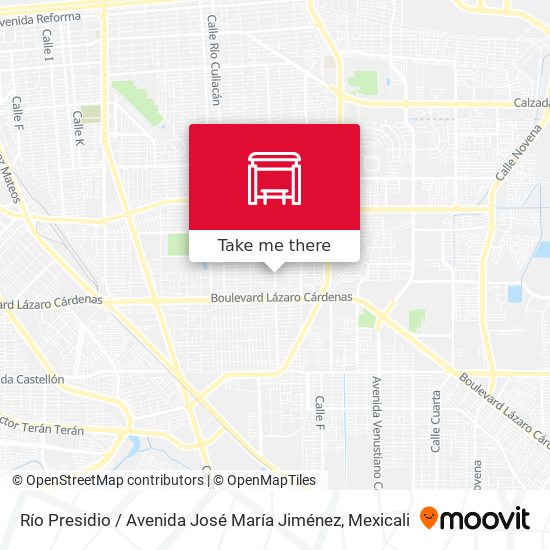 Río Presidio / Avenida José María Jiménez map