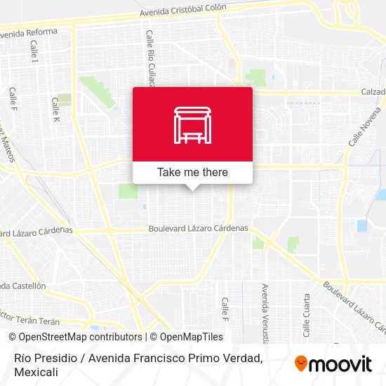 Mapa de Río Presidio / Avenida Francisco Primo Verdad