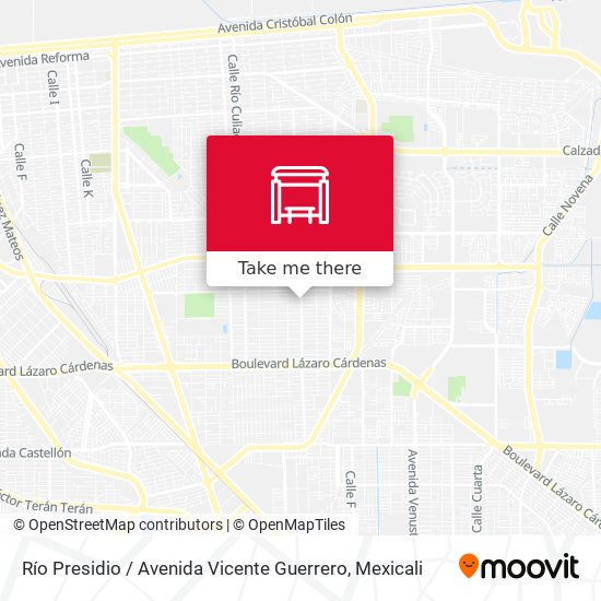 Río Presidio / Avenida Vicente Guerrero map