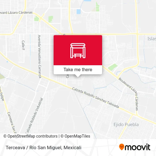 Mapa de Terceava / Río San Miguel