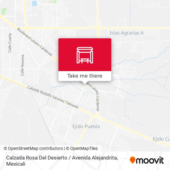 Mapa de Calzada Rosa Del Desierto / Avenida Alejandrita