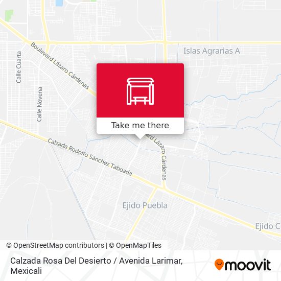 Calzada Rosa Del Desierto / Avenida Larimar map