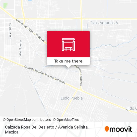 Calzada Rosa Del Desierto / Avenida Selinita map