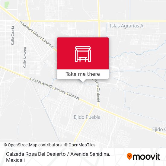 Calzada Rosa Del Desierto / Avenida Sanidina map