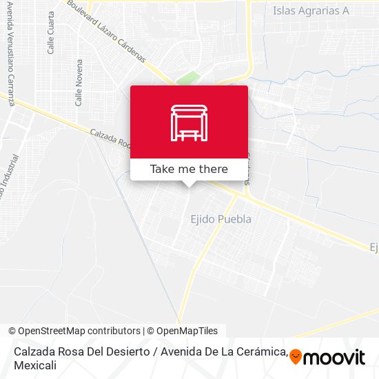 Calzada Rosa Del Desierto / Avenida De La Cerámica map