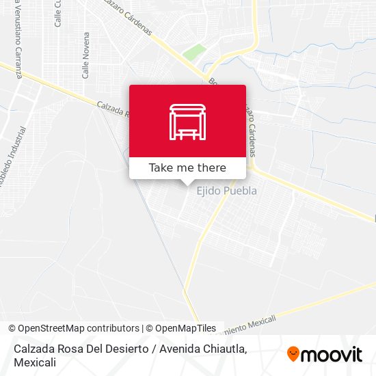 Calzada Rosa Del Desierto / Avenida Chiautla map