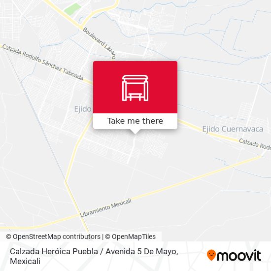 Calzada Heróica Puebla / Avenida 5 De Mayo map