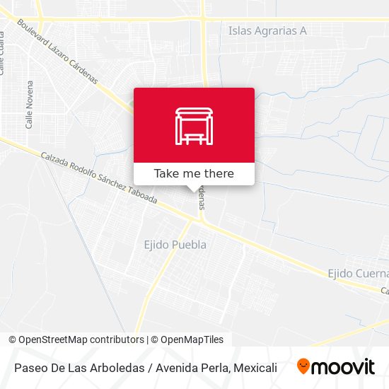 Paseo De Las Arboledas / Avenida Perla map