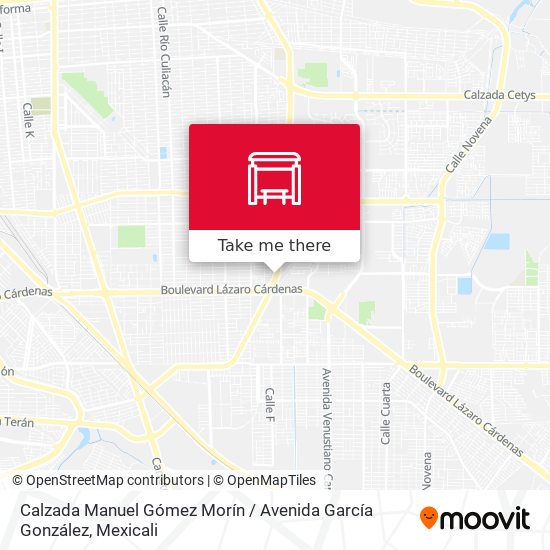 Mapa de Calzada Manuel Gómez Morín / Avenida García González
