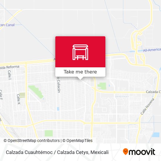 Mapa de Calzada Cuauhtémoc / Calzada Cetys