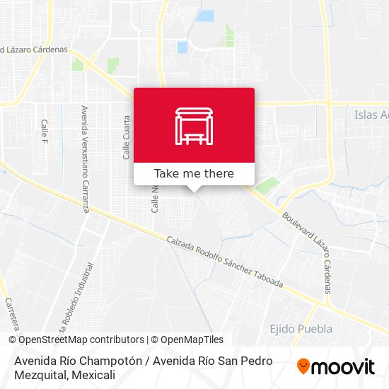 Avenida Río Champotón / Avenida Río San Pedro Mezquital map