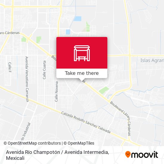 Avenida Río Champotón / Avenida Intermedia map