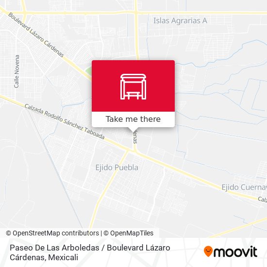 Paseo De Las Arboledas / Boulevard Lázaro Cárdenas map