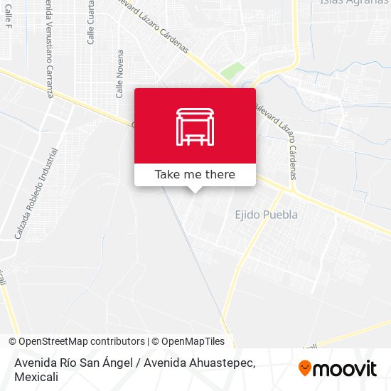 Mapa de Avenida Río San Ángel / Avenida Ahuastepec