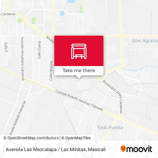 Avenida Las Mezcalapa / Las Minitas map