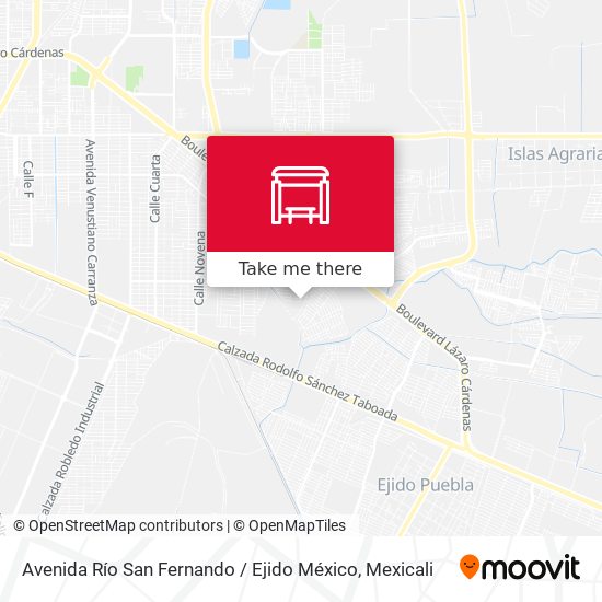 Avenida Río San Fernando / Ejido México map