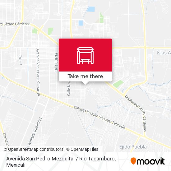 Mapa de Avenida San Pedro Mezquital / Río Tacambaro