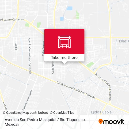 Mapa de Avenida San Pedro Mezquital / Río Tlapaneco