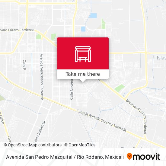 Avenida San Pedro Mezquital / Río Ródano map