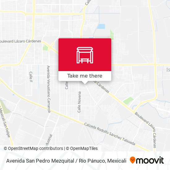 Avenida San Pedro Mezquital / Río Pánuco map