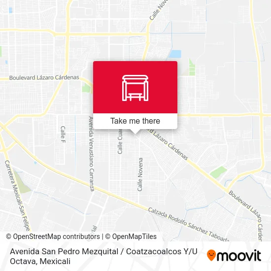 Mapa de Avenida San Pedro Mezquital / Coatzacoalcos Y / U Octava