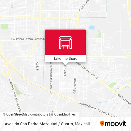 Mapa de Avenida San Pedro Mezquital / Cuarta