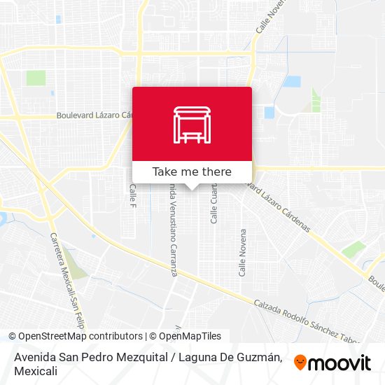 Avenida San Pedro Mezquital / Laguna De Guzmán map