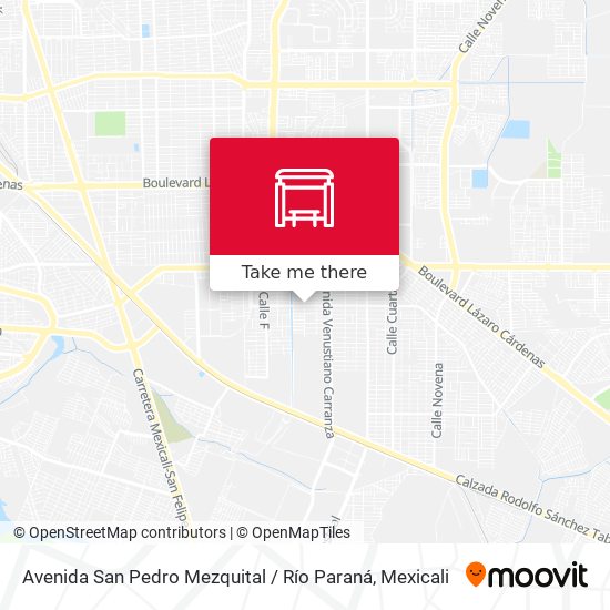 Avenida San Pedro Mezquital / Río Paraná map