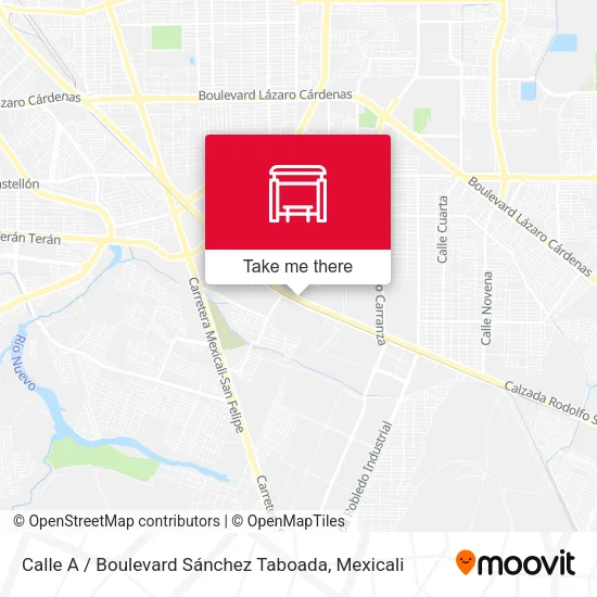 Mapa de Calle A / Boulevard Sánchez Taboada