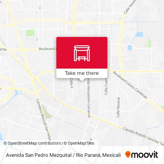 Avenida San Pedro Mezquital / Río Paraná map