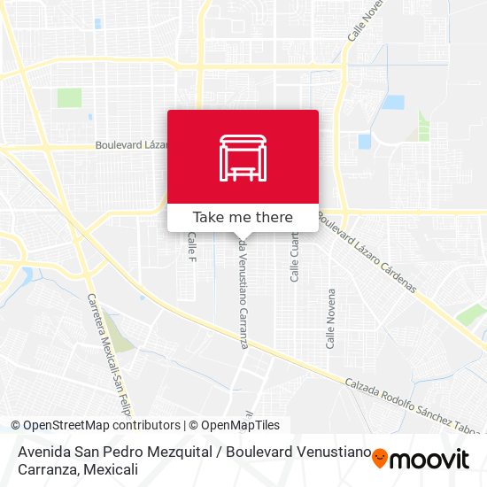 Avenida San Pedro Mezquital / Boulevard Venustiano Carranza map
