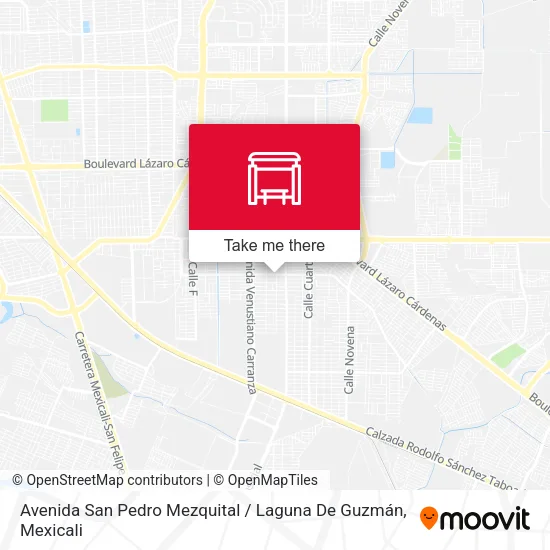 Mapa de Avenida San Pedro Mezquital / Laguna De Guzmán