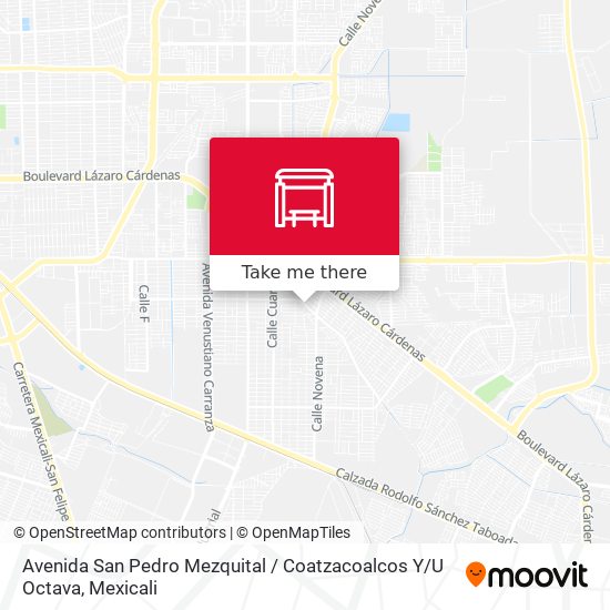 Avenida San Pedro Mezquital / Coatzacoalcos Y / U Octava map