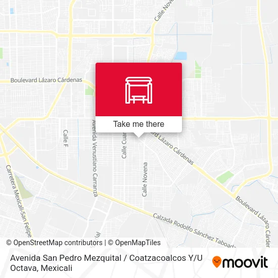 Mapa de Avenida San Pedro Mezquital / Coatzacoalcos Y / U Octava
