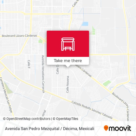 Avenida San Pedro Mezquital / Décima map