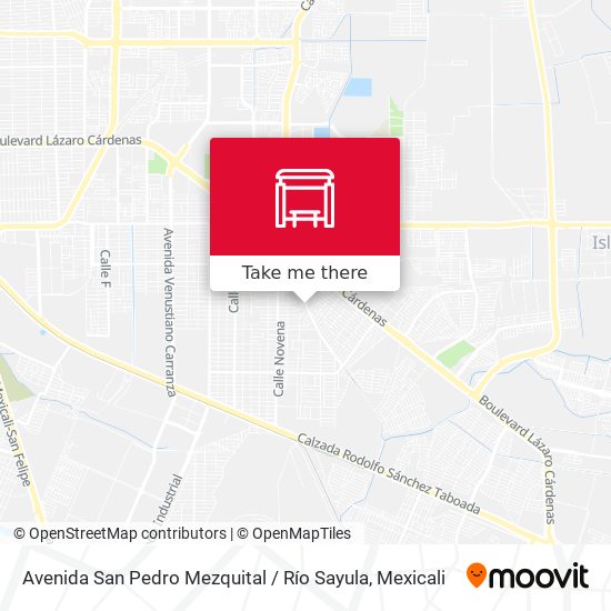 Avenida San Pedro Mezquital / Río Sayula map