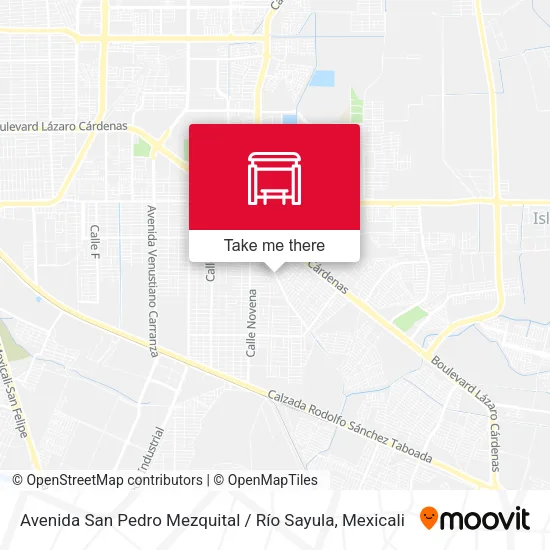 Avenida San Pedro Mezquital / Río Sayula map