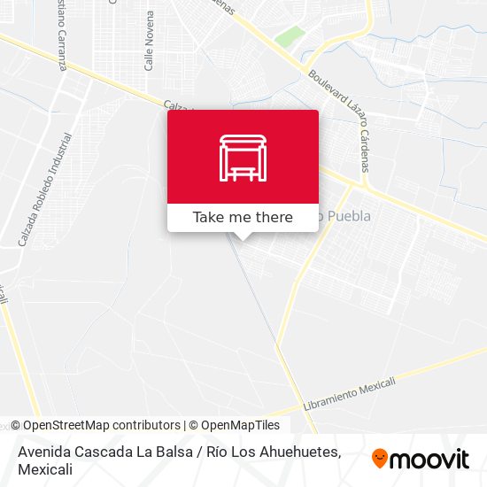 Mapa de Avenida Cascada La Balsa / Río Los Ahuehuetes