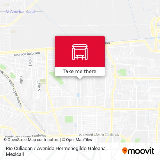 Río Culiacán / Avenida Hermenegildo Galeana map