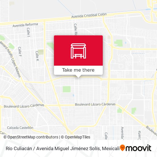 Río Culiacán / Avenida Miguel Jiménez Solís map