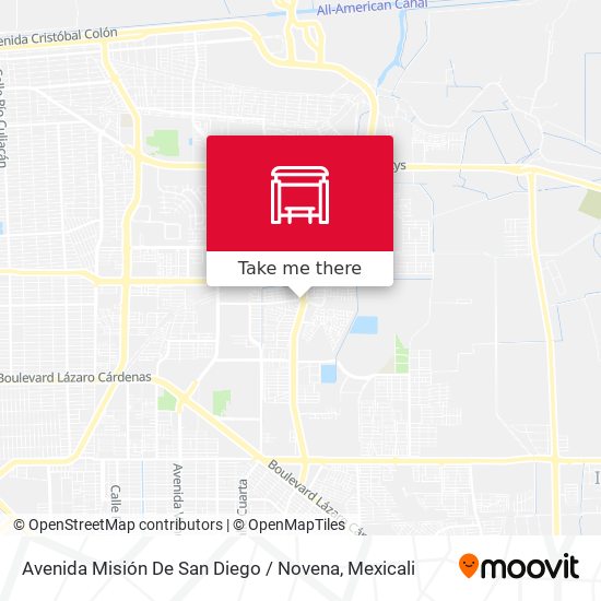 Avenida Misión De San Diego / Novena map