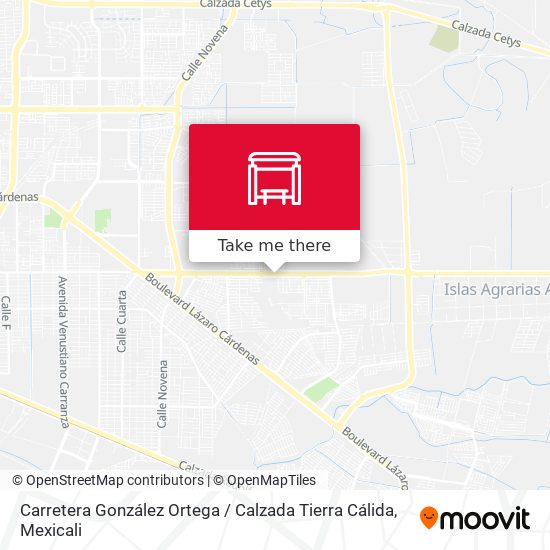 Carretera González Ortega / Calzada Tierra Cálida map