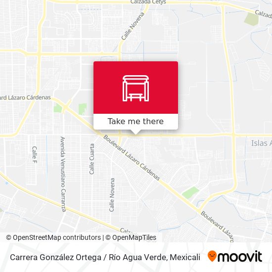 Carrera González Ortega / Río Agua Verde map
