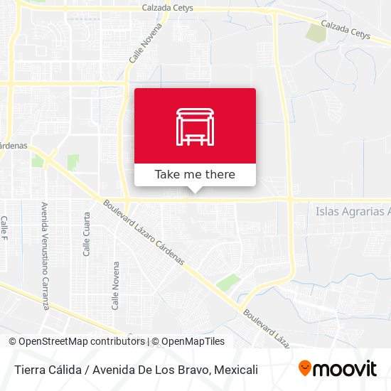 Mapa de Tierra Cálida / Avenida De Los Bravo