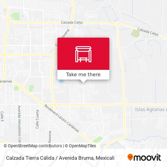 Calzada Tierra Cálida / Avenida Bruma map