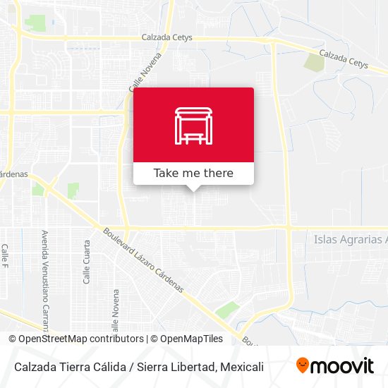 Calzada Tierra Cálida / Sierra Libertad map